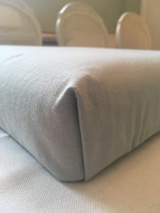 How to reupholster a chair: corner