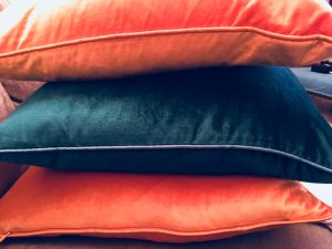 highlights of the year - orange cushion