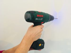 how to put up a shelf drill