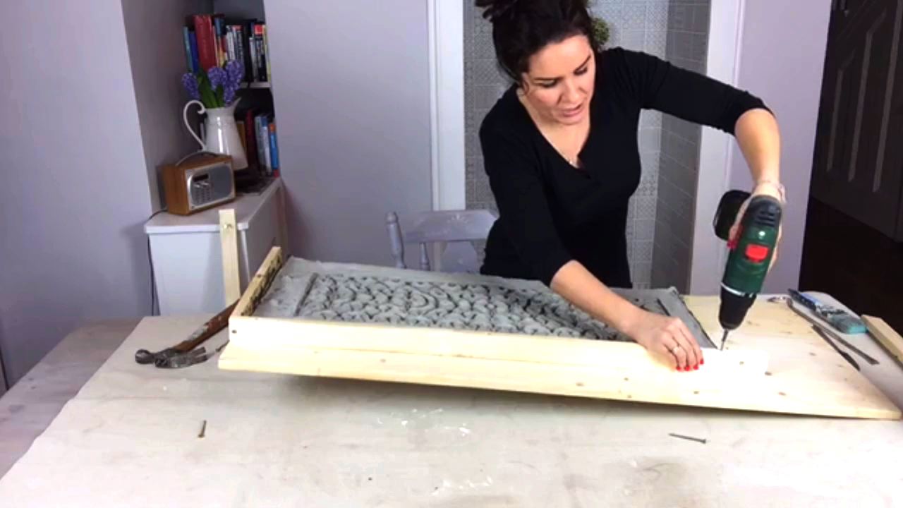 How To Make Concrete Art With A Rubber Mat