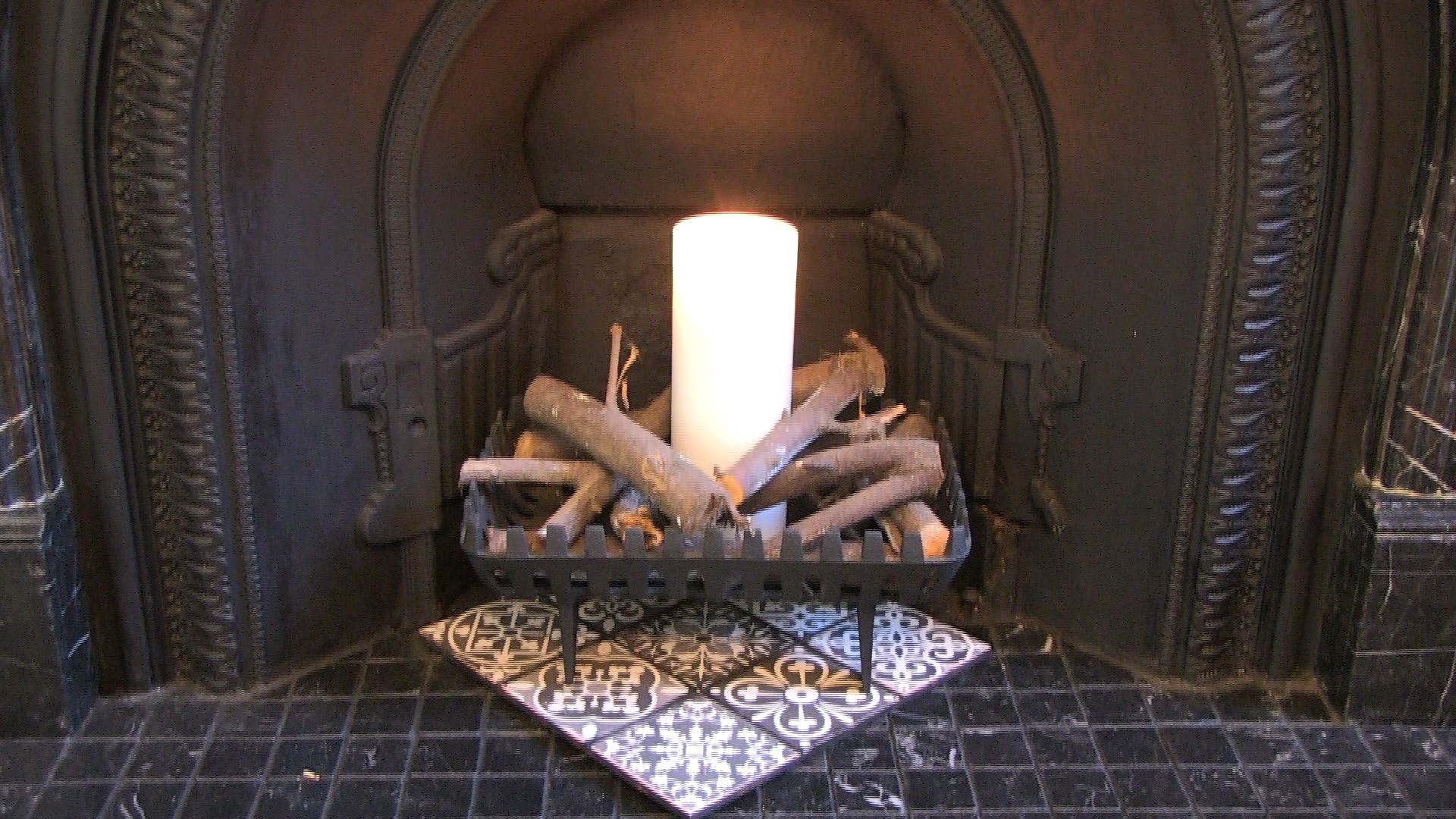 fireplace close up