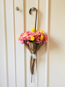 DIY spring decorations cupboard
